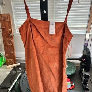 Rust Orange Sleeveless Dress